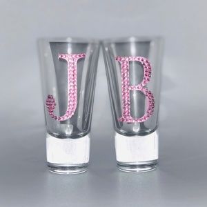 Bedazzled Shot glasses - Pink